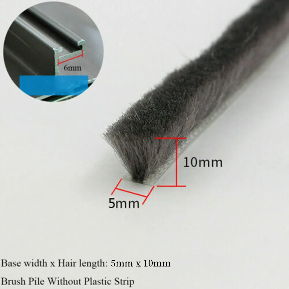 10M Hairy Seal Brush Seal Strip 5*10mm/5/12mm Pile Casement Sliding Door Weather Strip Draught Excluder Wind-proof Strip Gasket
10M Hairy Seal Brush Seal Strip 5*10mm/5/12mm Pile Casement Sliding Door Weather Strip Draught Excluder Wind-proof Strip Gasket