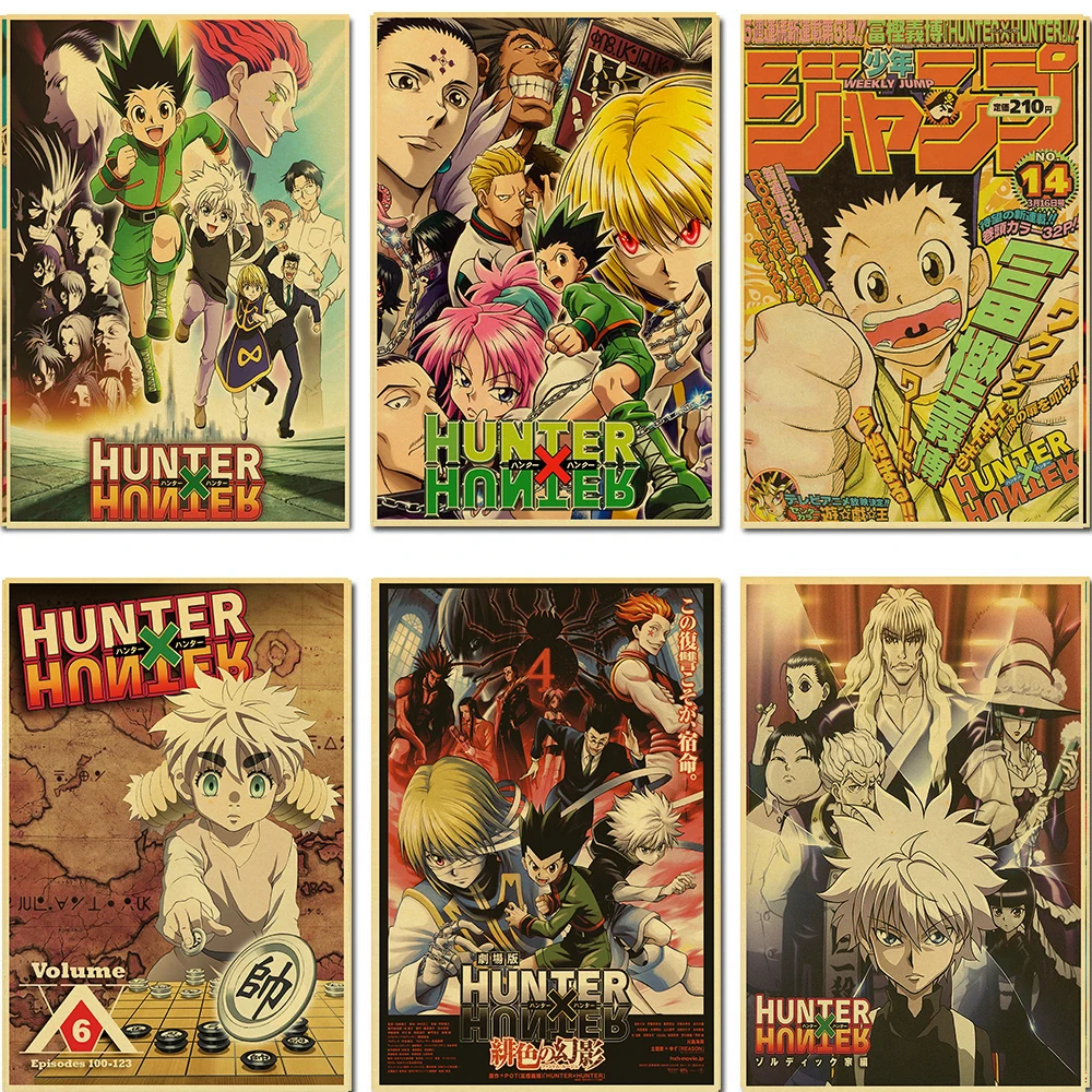 Hunter x охотничий плакат популярная классическая короткая футболка с героями из