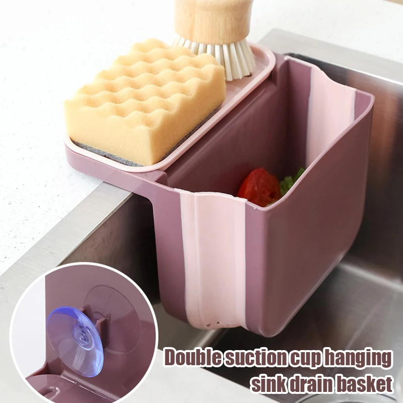 Double Suction Cup Hanging Sink Drain Basket Foldable Storage Box For Home Kitchen AA
Double Suction Cup Hanging Sink Drain Basket Foldable Storage Box For Home Kitchen AA