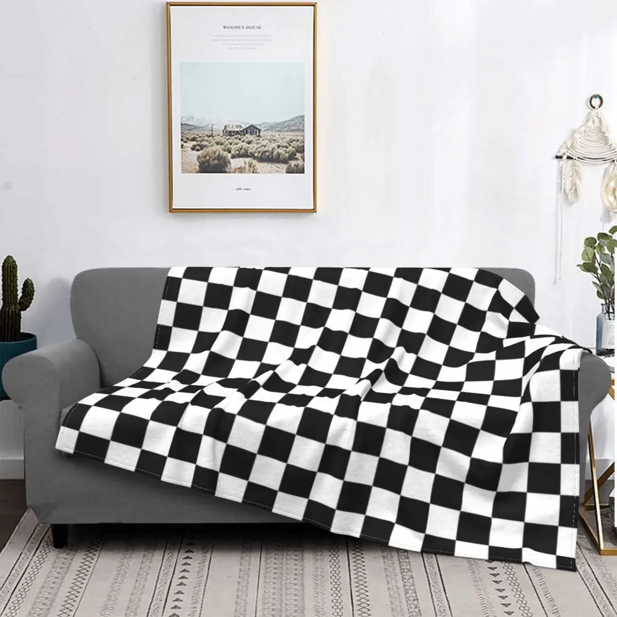 White And Black Checkerboard Blanket Bedspread Bed Plaid Blanket Beach Cover Muslin Blanket Blankets For Beds
White And Black Checkerboard Blanket Bedspread Bed Plaid Blanket Beach Cover Muslin Blanket Blankets For Beds