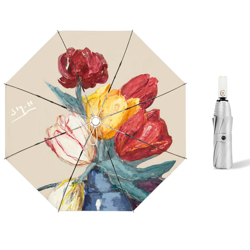 Серебряные женские зонты с цветами, автоматический солнцезащитный Зонт с защитой от УФ-лучей, дождевой Зонт от дождя и дождя, женский зонтик...
Серебряные женские зонты с цветами, автоматический солнцезащитный Зонт с защитой от УФ-лучей, дождевой Зонт от дождя и дождя, женский зонтик...