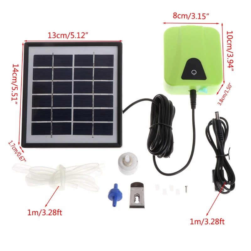Solar Powered Charging Oxygenator Air Pump Oxygen Aerator For Aquarium Fish Tank E7CC
Solar Powered Charging Oxygenator Air Pump Oxygen Aerator For Aquarium Fish Tank E7CC