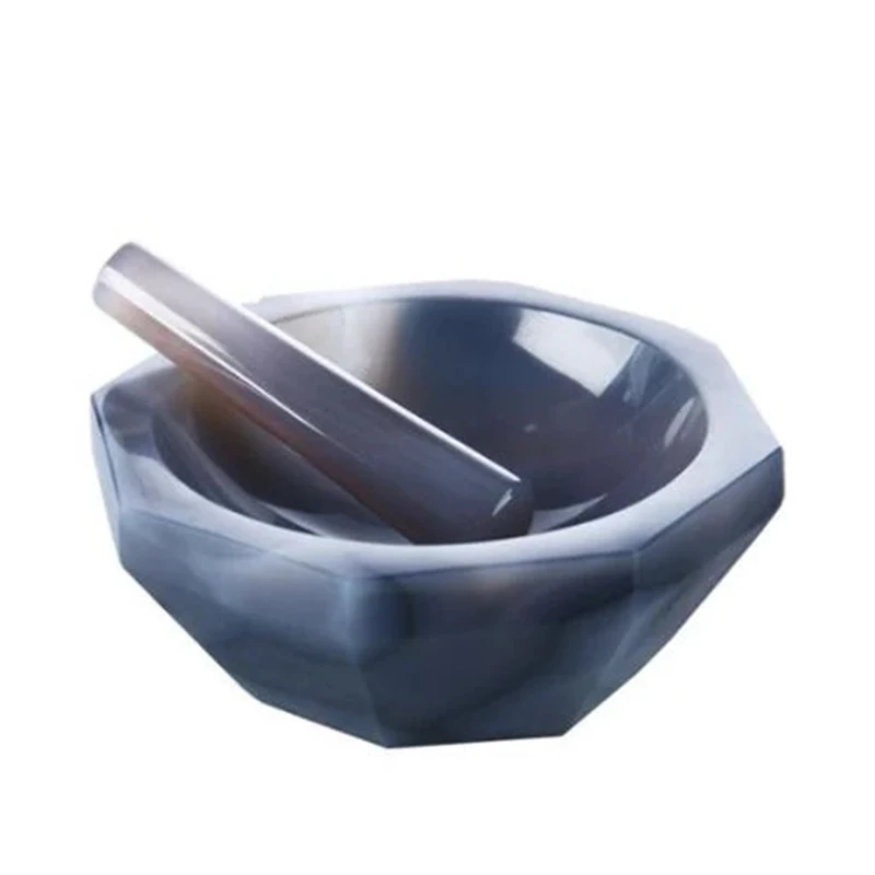 

30mm 50mm 70mm 100mm all sizes High Quality Natural Agate Mortar and Pestle for Lab Grinding 110mm 120mm 150mm 160mm 200mm