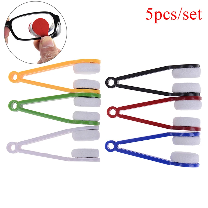 

5PC/set Glasses Cleaner Brush Microfiber Clean Brush Mini Sun Glasses Eyeglass Microfiber Brush Cleaner Cleaning Spectacles Tool