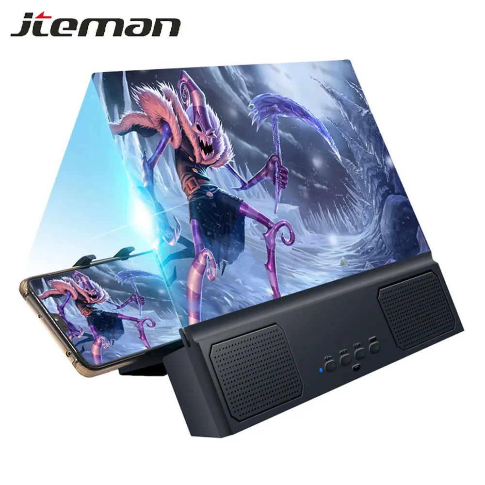 Phone Holder 12/14 Inch 3D Screen Amplifier Mobile Phone Magnifier HD Protable Movies Games with Bluetooth Speaker Stand Bracket
Phone Holder 12/14 Inch 3D Screen Amplifier Mobile Phone Magnifier HD Protable Movies Games with Bluetooth Speaker Stand Bracket