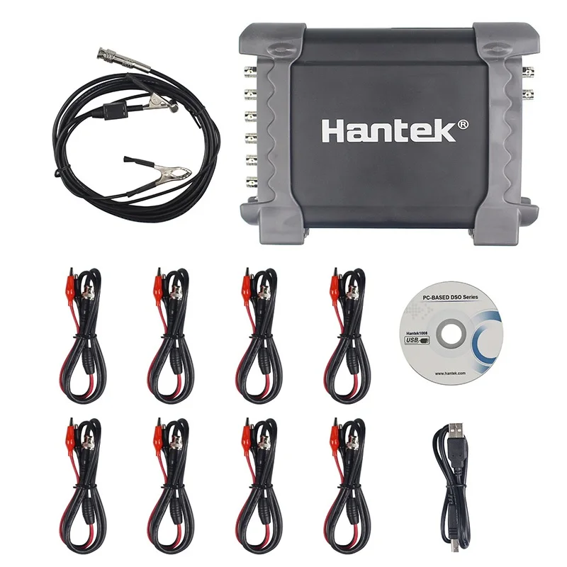 Hantek 1008C/1008A 8 Channels Programmable Generator 1008C Automotive Oscilloscope Digital Multime PC Storage Osciloscopio USB
Hantek 1008C/1008A 8 Channels Programmable Generator 1008C Automotive Oscilloscope Digital Multime PC Storage Osciloscopio USB