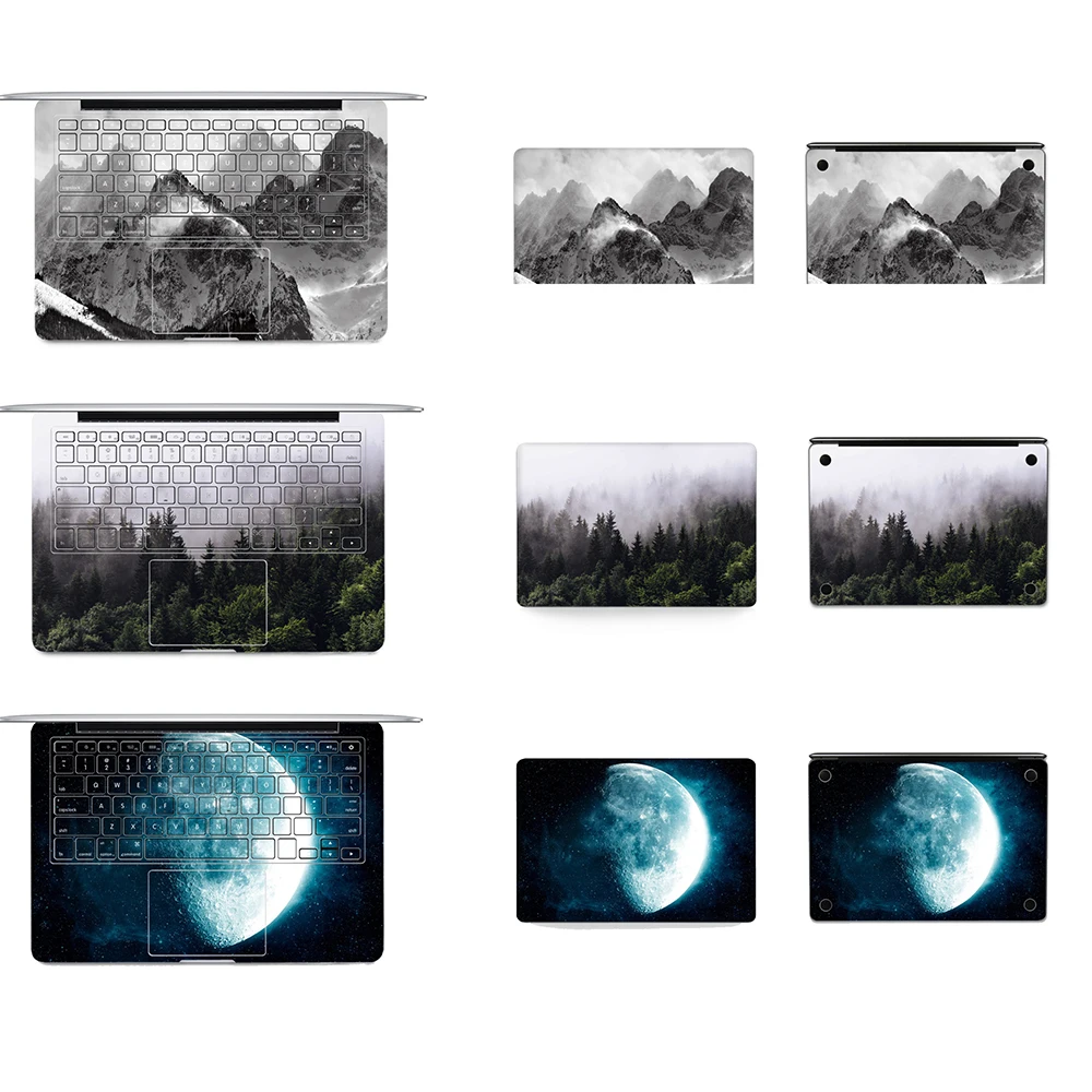 

Forest Pattern Decal Sticker Vinyl Laptop Notebook Skin Texture Fun For Macbook M1 Pro 16 14" 13" 15" 12" 11" A2179 A2251 A2442