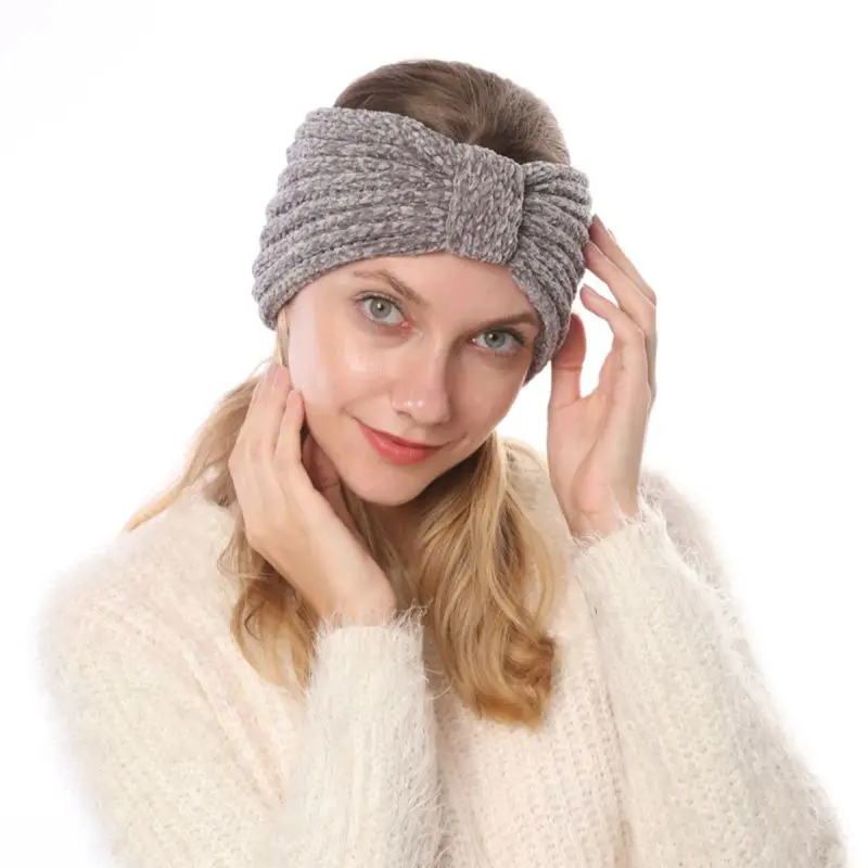 Women Headband Bow Elastic Thermal Knitted Sports Hairband Head Wrap Band Headwear For Autumn Winter
Women Headband Bow Elastic Thermal Knitted Sports Hairband Head Wrap Band Headwear For Autumn Winter