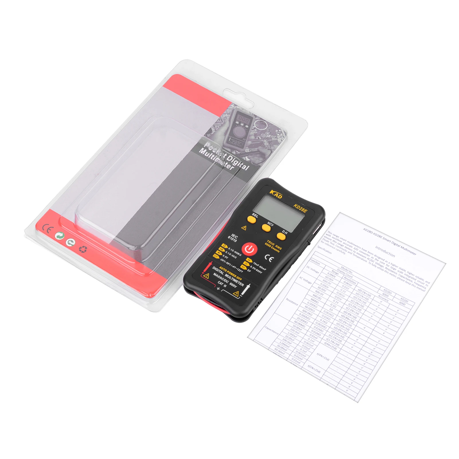 Multimeter AC Non-contact Measurement Pocket Amp Volt Meter Digital Display AC Non-contact Measurement Tool
Multimeter AC Non-contact Measurement Pocket Amp Volt Meter Digital Display AC Non-contact Measurement Tool