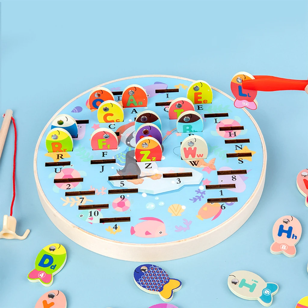 Wooden Fishing Game Toy Playset for Kids Early Educational Toys, Fine Exercises Improve Children's Hand-eye Coordination
Wooden Fishing Game Toy Playset for Kids Early Educational Toys, Fine Exercises Improve Children's Hand-eye Coordination