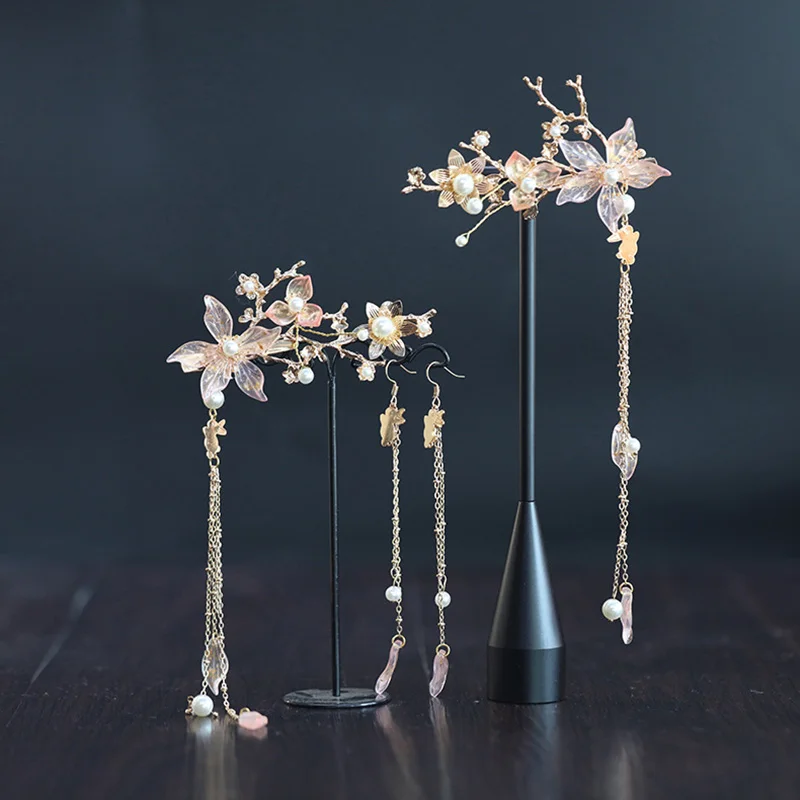 Women Antique Flower Long Tassel Hairpin Hanfu Hair Clip Girl Baby Traditional Headdress Handmade 
Women Antique Flower Long Tassel Hairpin Hanfu Hair Clip Girl Baby Traditional Headdress Handmade