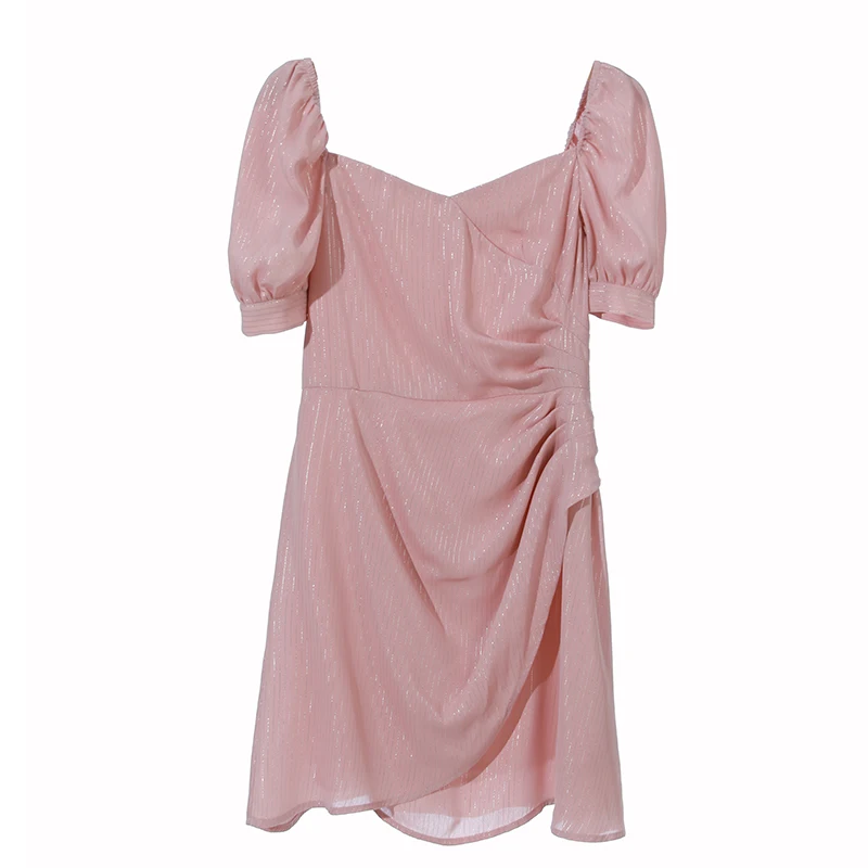 2021 Vinatge Solid V-Neck Sexy Club Mini Dress Summer Korean Casual Pink Chiffon Beach Dress Elegant Women Bodycon Party Vestido
2021 Vinatge Solid V-Neck Sexy Club Mini Dress Summer Korean Casual Pink Chiffon Beach Dress Elegant Women Bodycon Party Vestido