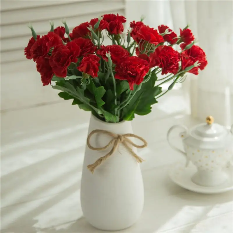 5 Branches 10 Heads Artificial Carnation Silk Flowers Bouquets Fake Floral Decoration For Home Wedding Table Mother's Day Gifts
5 Branches 10 Heads Artificial Carnation Silk Flowers Bouquets Fake Floral Decoration For Home Wedding Table Mother's Day Gifts