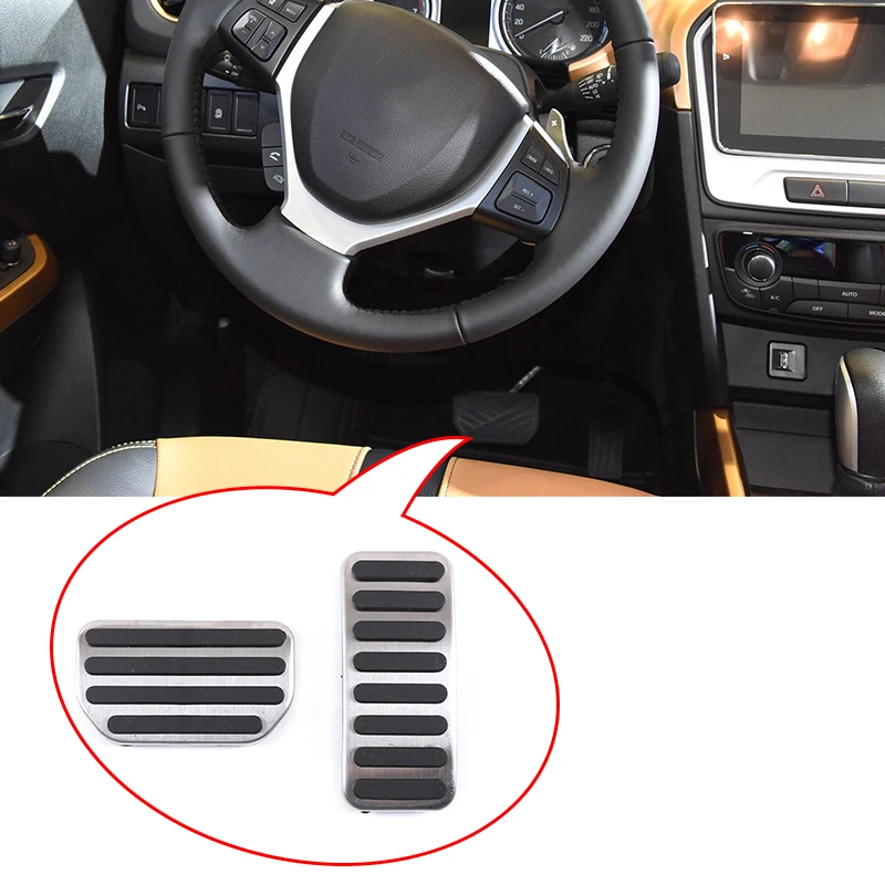 For Ssuzuki Vitra 2016 2017 2018 Stainless Steel Car Accelerator Pedal Brake Pedals Rest Foot Pedal Clucth Pedal Non Slip Cover 
For Ssuzuki Vitra 2016 2017 2018 Stainless Steel Car Accelerator Pedal Brake Pedals Rest Foot Pedal Clucth Pedal Non Slip Cover