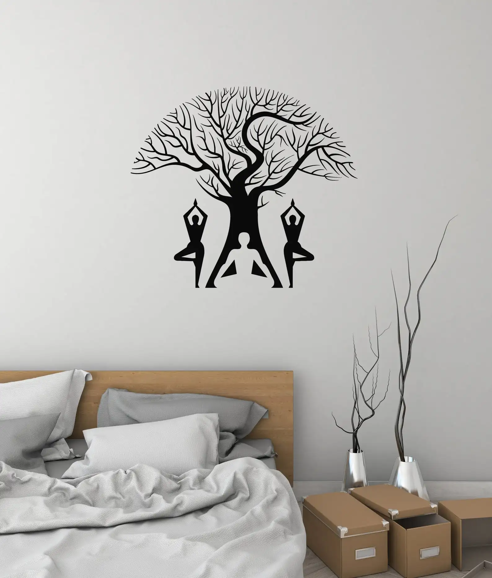 Yoga Tree Vinyl Wall Decal Meditation Room Buddhist Art Family Living Room Bedroom Bedside Sticker Decorative Mural fj11
Yoga Tree Vinyl Wall Decal Meditation Room Buddhist Art Family Living Room Bedroom Bedside Sticker Decorative Mural fj11