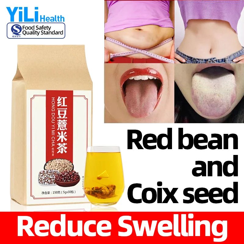 30Pcs/Packs Red Bean Barley Tea Coix Seed Dehumidification Herbal Teabags Treatment White Tongue Coating Health Care Tea
30Pcs/Packs Red Bean Barley Tea Coix Seed Dehumidification Herbal Teabags Treatment White Tongue Coating Health Care Tea