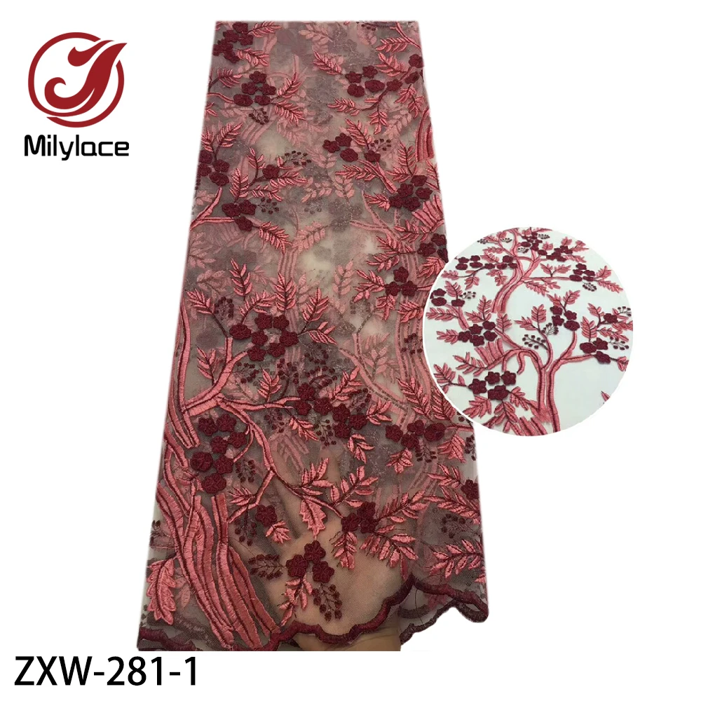 Delicate 3d Embroidery Lace Fabric African French Tulle Mesh Embroidery DIY Sewing Fabric ZXW-281
Delicate 3d Embroidery Lace Fabric African French Tulle Mesh Embroidery DIY Sewing Fabric ZXW-281
