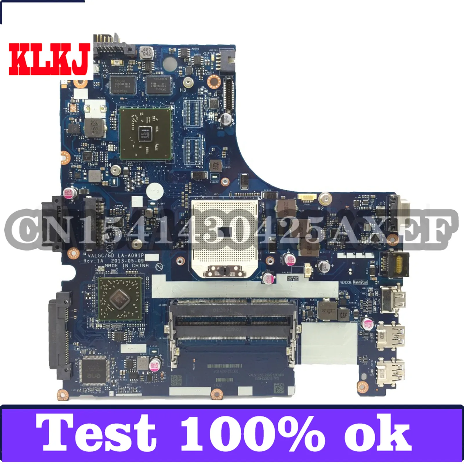 KLKJ VALGC/GD LA-A091P Laptop Motherboard For Lenovo G405S Test Original Mainboard
KLKJ VALGC/GD LA-A091P Laptop Motherboard For Lenovo G405S Test Original Mainboard