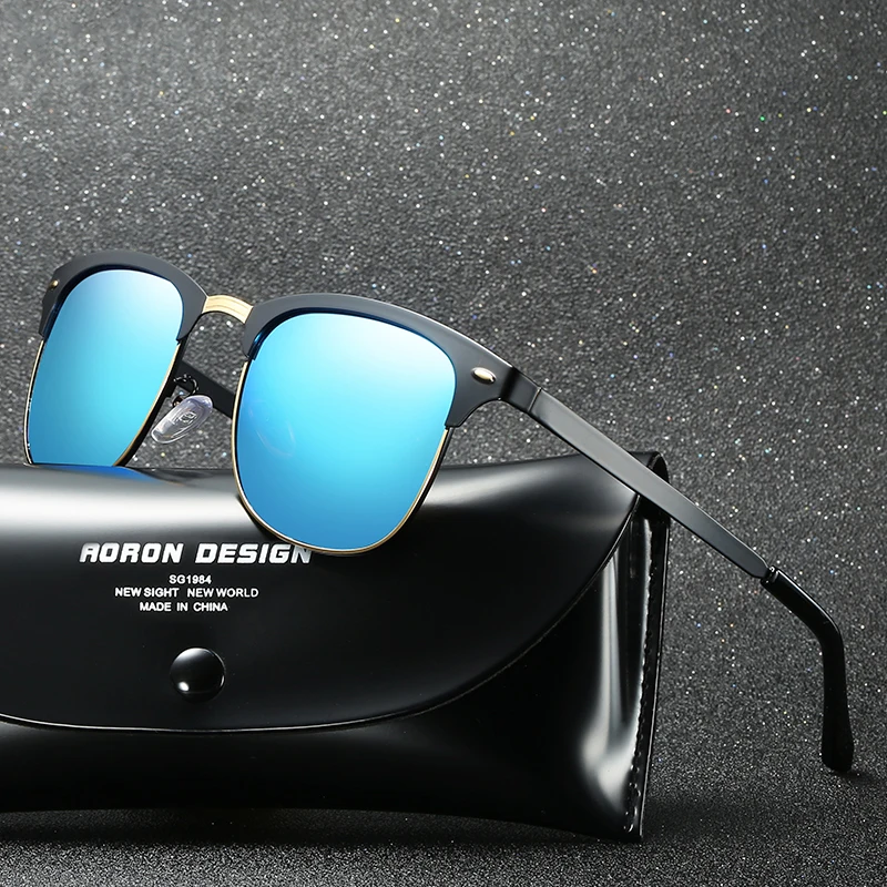 New Vintage Polarized Semi-Rimless Sunglasses Men Women Brand Designer Metal Frame Sun Glasses UV400 Goggles Retro Gafas De Sol
New Vintage Polarized Semi-Rimless Sunglasses Men Women Brand Designer Metal Frame Sun Glasses UV400 Goggles Retro Gafas De Sol