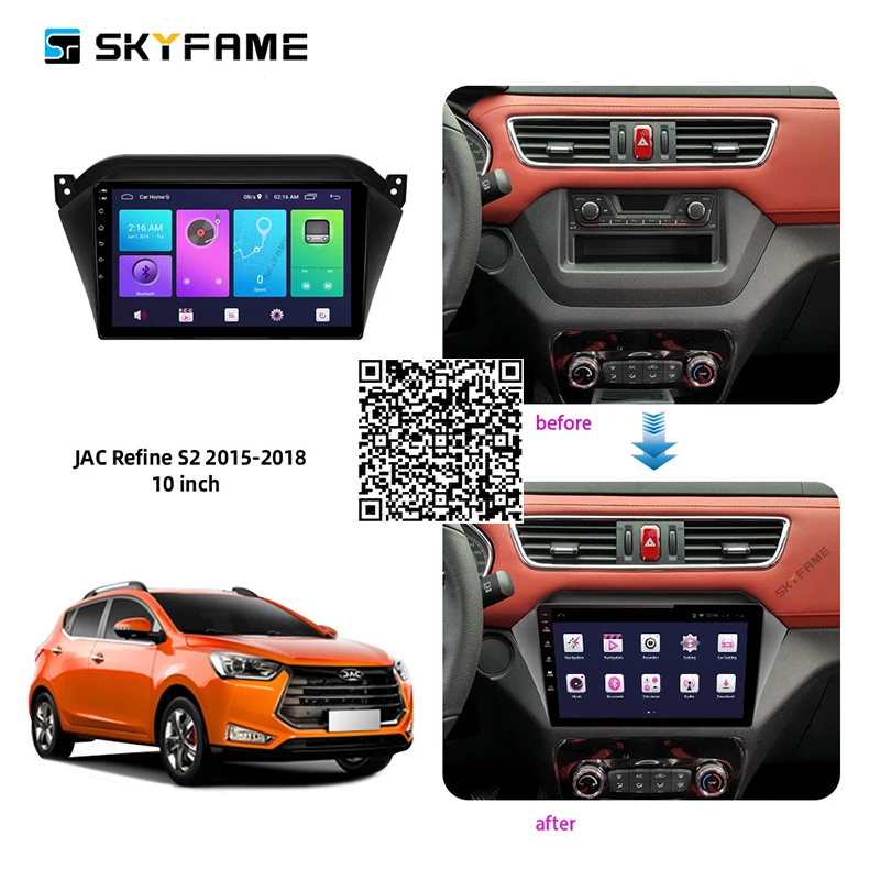 For JAC Refine S2 2015-2018 Car Radio Stereo Android Multimedia System GPS Navigation DVD Player
For JAC Refine S2 2015-2018 Car Radio Stereo Android Multimedia System GPS Navigation DVD Player