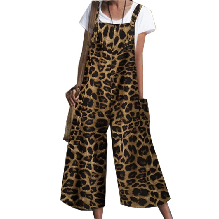 Women's Leopard Print Slim Overalls Elegant Rompers Woman Jumpsuits Woman Sleeveless Wide Leg Jumpsuit Long Pants Playsuits
Women's Leopard Print Slim Overalls Elegant Rompers Woman Jumpsuits Woman Sleeveless Wide Leg Jumpsuit Long Pants Playsuits