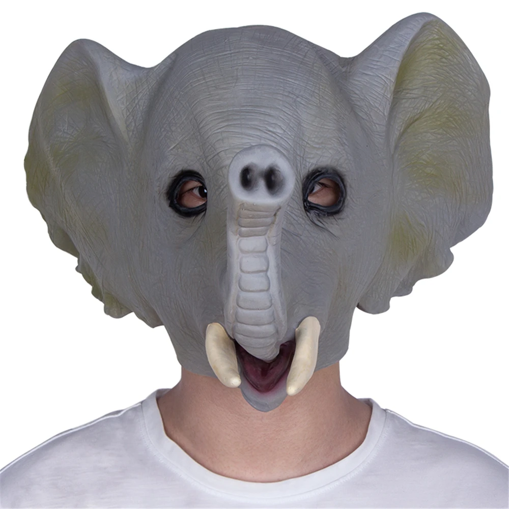 Latex Animal Mask Popular Realistic Elephant Head Props Halloween Fancy Dress Costume Accessories
Latex Animal Mask Popular Realistic Elephant Head Props Halloween Fancy Dress Costume Accessories