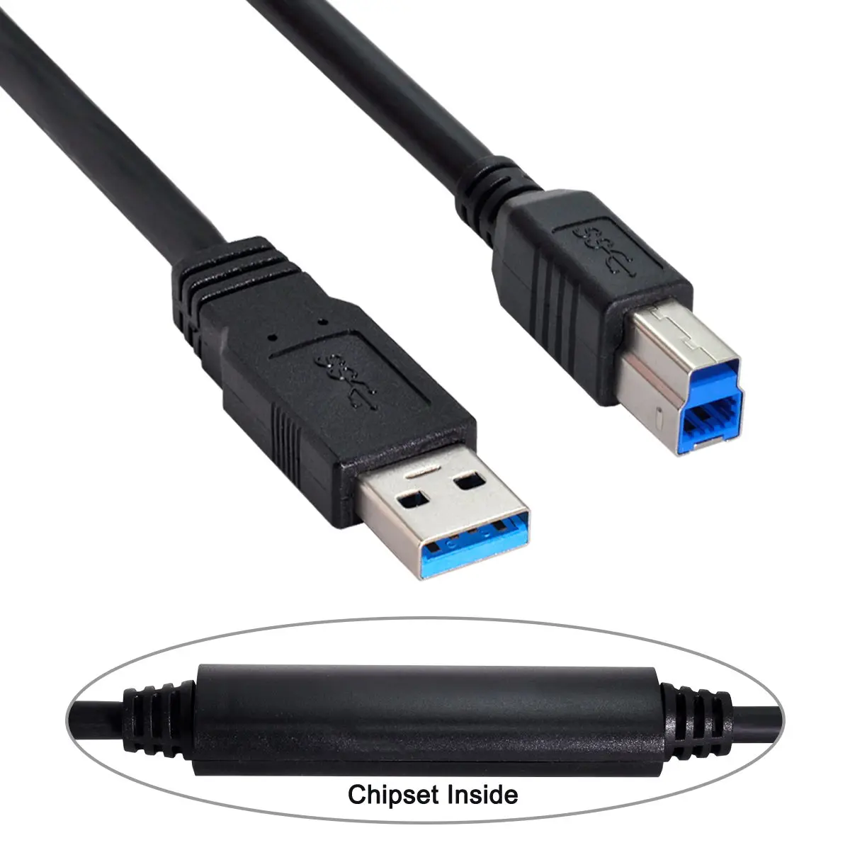 Chenyang 8m USB 3.0 Type A Male to Standard Type B Male Chipset Repeater Cable for Industrial Camera & Laptop PC & Disk
Chenyang 8m USB 3.0 Type A Male to Standard Type B Male Chipset Repeater Cable for Industrial Camera & Laptop PC & Disk