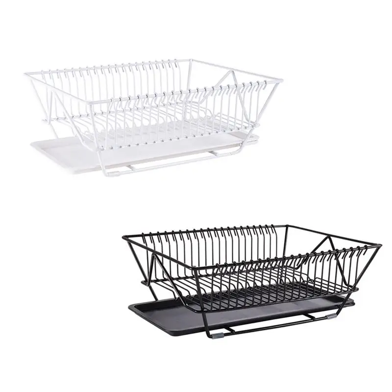 Dish Drying Rack With Drainboard Drainer Light Duty Drying Storage Shelf Container Kitchen Organizer Tableware Storage 
Dish Drying Rack With Drainboard Drainer Light Duty Drying Storage Shelf Container Kitchen Organizer Tableware Storage