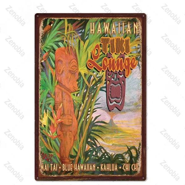 Tiki Bar Wall Decor Metal Sign Plaque Metal Summer Tiki Sign Metal Plate for Beach Bar Decorative Iron Painting
Tiki Bar Wall Decor Metal Sign Plaque Metal Summer Tiki Sign Metal Plate for Beach Bar Decorative Iron Painting
