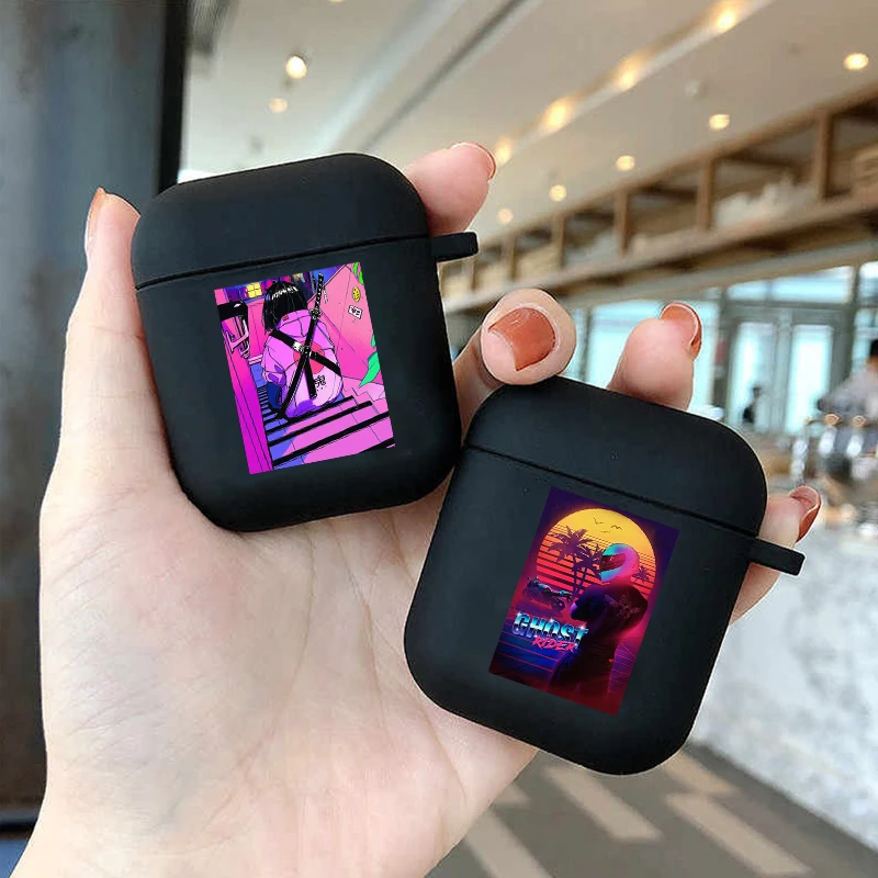 Vaporwave Glitch Anime Soft silicone black TPU Case For AirPods Pro 1 2 3 Fashion Silicone Wireless Bluetooth Earphone Box Cover
Vaporwave Glitch Anime Soft silicone black TPU Case For AirPods Pro 1 2 3 Fashion Silicone Wireless Bluetooth Earphone Box Cover