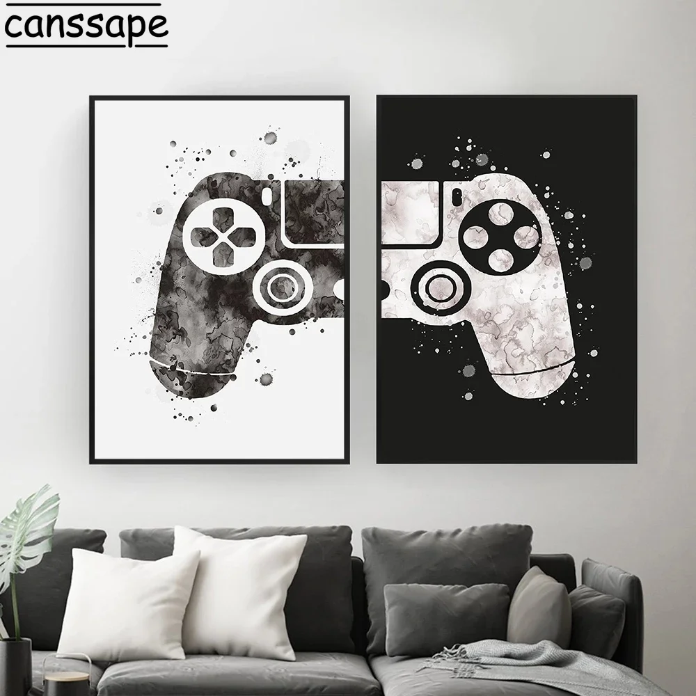Black And White Wall Art Print Gamepad Art Painting Minimalist Canvas Poster Nordic Wall Pictures Boy Kids Room Home Decoration
Black And White Wall Art Print Gamepad Art Painting Minimalist Canvas Poster Nordic Wall Pictures Boy Kids Room Home Decoration