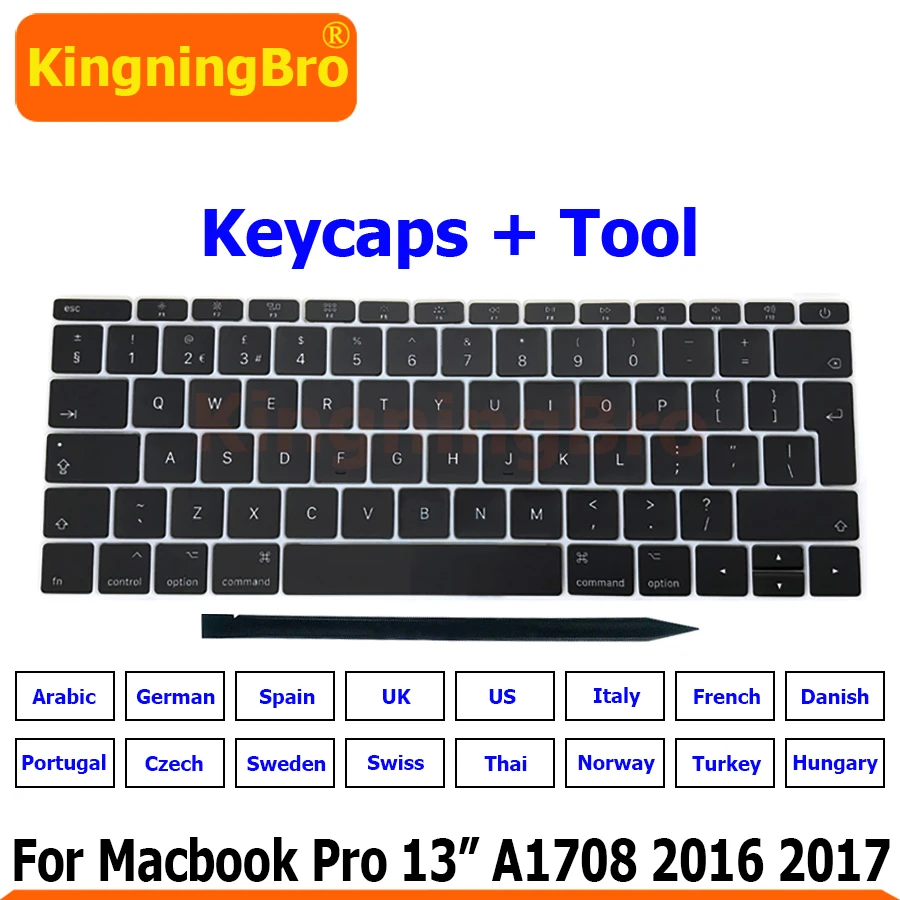 Клавиши для ноутбуков A1708, колпачки для клавиш, ремонт ножниц для Apple Macbook Pro Retina 13 дюймов 2016 2017 года 
Клавиши для ноутбуков A1708, колпачки для клавиш, ремонт ножниц для Apple Macbook Pro Retina 13 дюймов 2016 2017 года