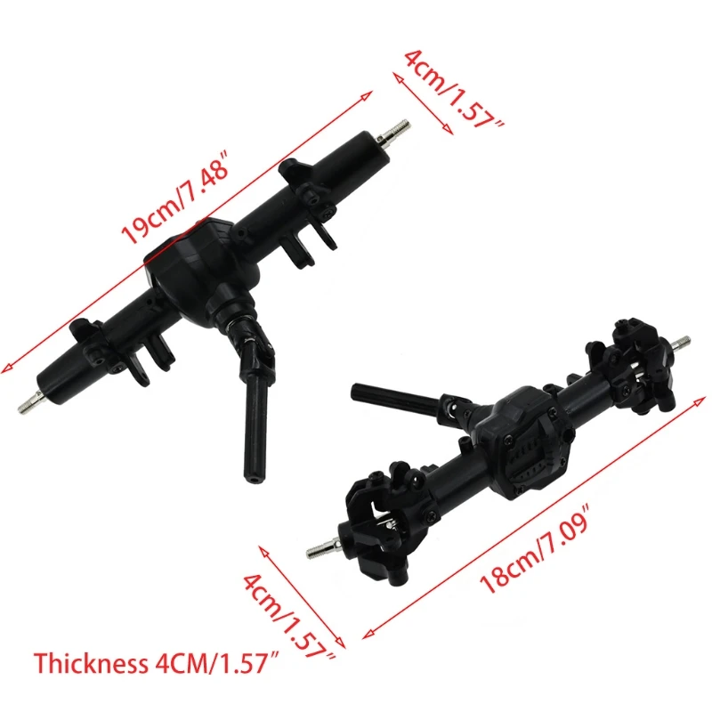 Front and Rear Axle Assembly Set for Big G Toy Car Upgrade Parts U50F 
Front and Rear Axle Assembly Set for Big G Toy Car Upgrade Parts U50F