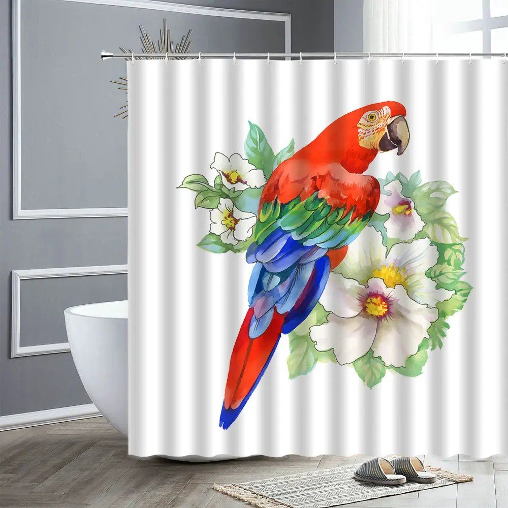 Chinese Style Flowers Birds Shower Curtains Pink Floral Plant Printing Modern Waterproof Home Decor Screens Bathroom Curtain Set 
Chinese Style Flowers Birds Shower Curtains Pink Floral Plant Printing Modern Waterproof Home Decor Screens Bathroom Curtain Set