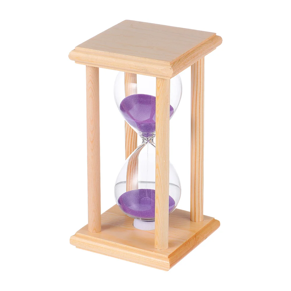 Transparent Glass Hourglass Timer 15 Minutes Wooden Frame Time Sand Clock
Transparent Glass Hourglass Timer 15 Minutes Wooden Frame Time Sand Clock