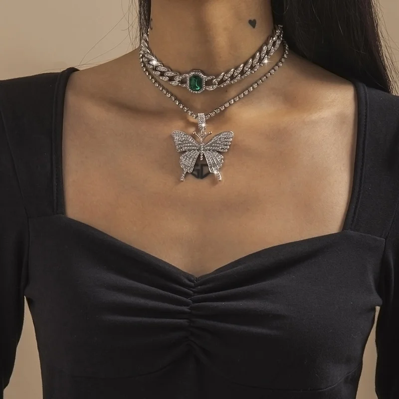 2022 New Necklaces for Women Butterfly Design Cuban Chain Diamond Butterfly Gemstone Necklace Women Butterfly Jewelry Grung
2022 New Necklaces for Women Butterfly Design Cuban Chain Diamond Butterfly Gemstone Necklace Women Butterfly Jewelry Grung