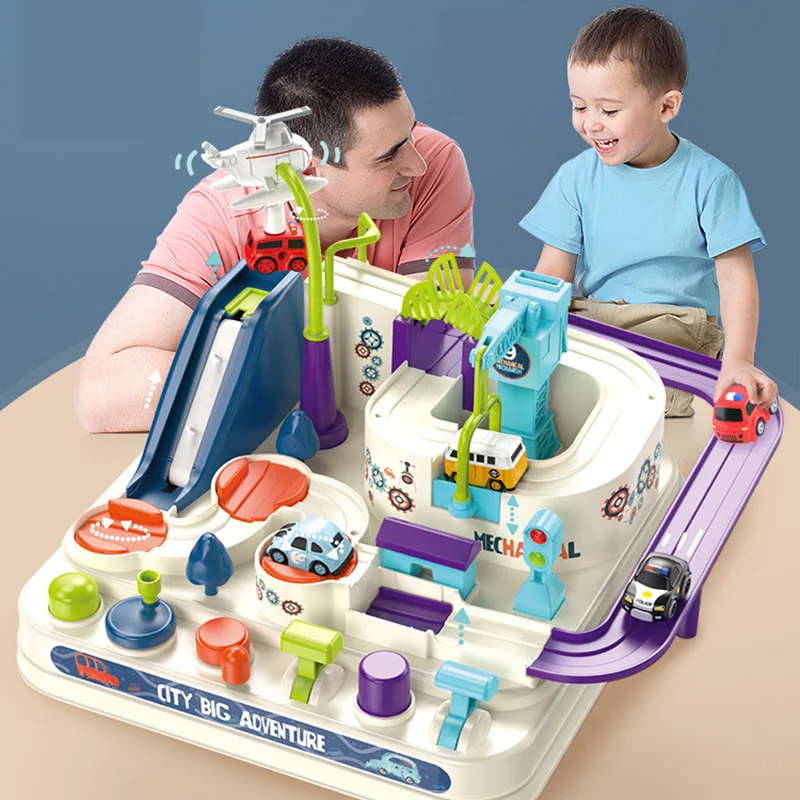 4 Cars Rail Car Train Track Toys for Kids Montessori Boys Girls Xmas Gifts Racing Cars Mechanical Adventure Brain Table Game
4 Cars Rail Car Train Track Toys for Kids Montessori Boys Girls Xmas Gifts Racing Cars Mechanical Adventure Brain Table Game