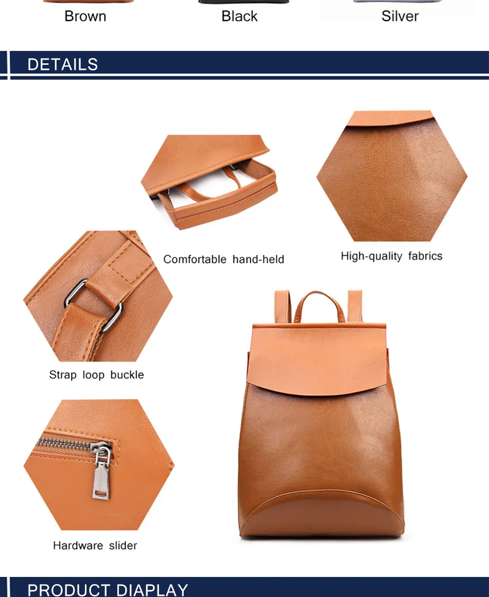 Fashion 2021 Women Backpack High Quality PU Leather Backpacks for Teenage Girls Female School Shoulder Bag mochila HJ-8110
Fashion 2021 Women Backpack High Quality PU Leather Backpacks for Teenage Girls Female School Shoulder Bag mochila HJ-8110