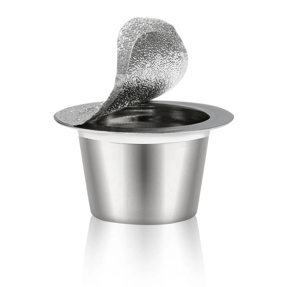 Coffee Capsules Permanent Stainless Steel Refillable Capsules Reusable Coffee Filter With 100pcs Aluminum Foils 2PCS Cafe Filter 
Coffee Capsules Permanent Stainless Steel Refillable Capsules Reusable Coffee Filter With 100pcs Aluminum Foils 2PCS Cafe Filter
