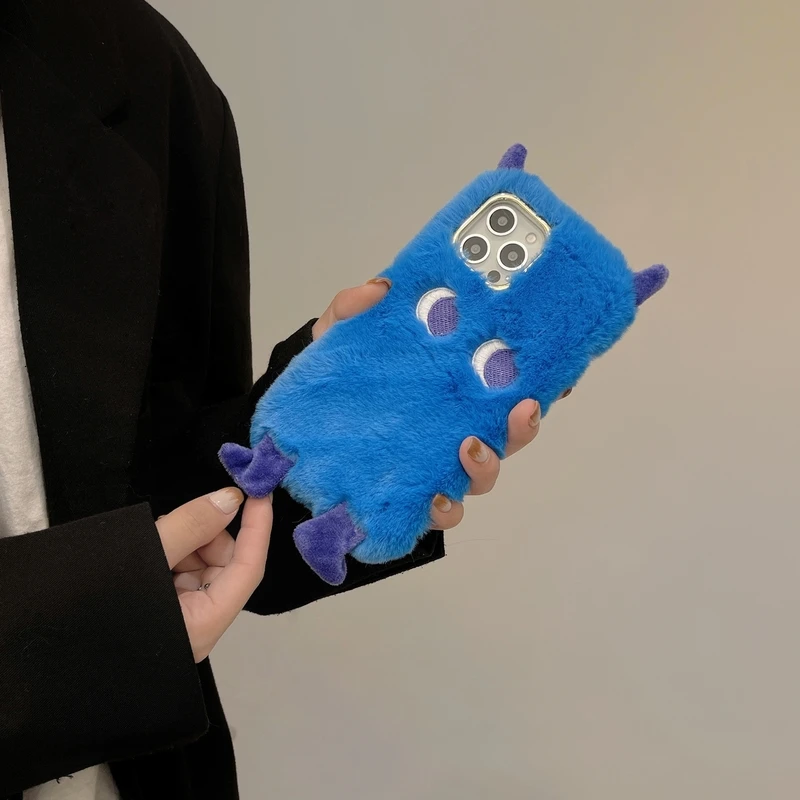 Cute Blue Monster Korea Furry Soft Phone Case For iPhone 13 Pro Max 12 11 Pro Max Coque X Xs Max Xr Capa Winter Warm Plush Cover
Cute Blue Monster Korea Furry Soft Phone Case For iPhone 13 Pro Max 12 11 Pro Max Coque X Xs Max Xr Capa Winter Warm Plush Cover