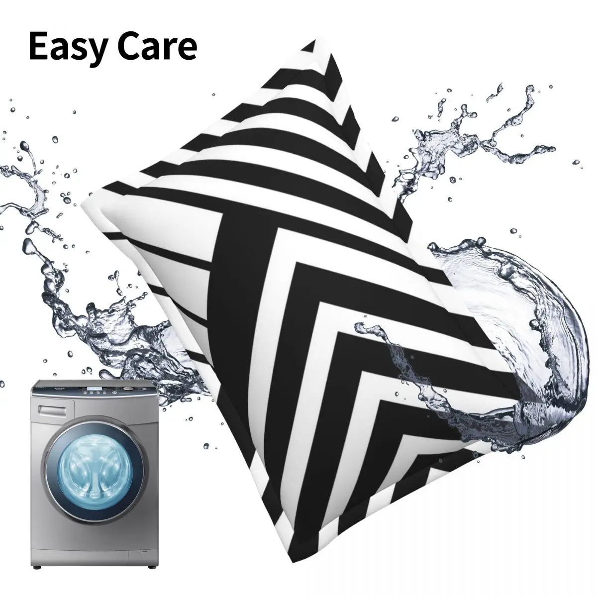 Black And White Geometric Lines Nordic Art Style Pillowcase Printed Polyester Cushion Cover Decoration Rectangle Cushion Covers 
Black And White Geometric Lines Nordic Art Style Pillowcase Printed Polyester Cushion Cover Decoration Rectangle Cushion Covers