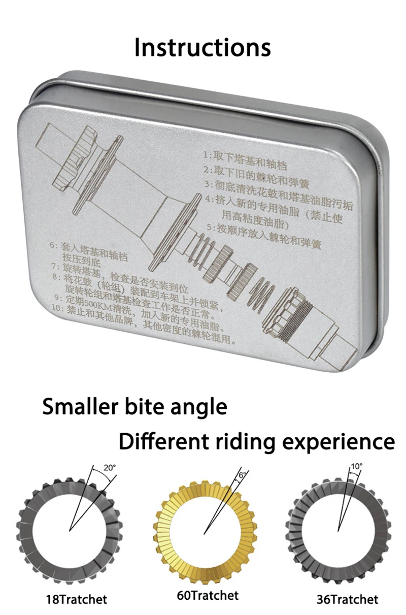 FOVNO Bicycle Hub Bicycle Hub Service Kit Ratchet for DT Swiss Star Ratchet 60T Bike Hub Patchet System Freehub Repair Tool Bike
FOVNO Bicycle Hub Bicycle Hub Service Kit Ratchet for DT Swiss Star Ratchet 60T Bike Hub Patchet System Freehub Repair Tool Bike