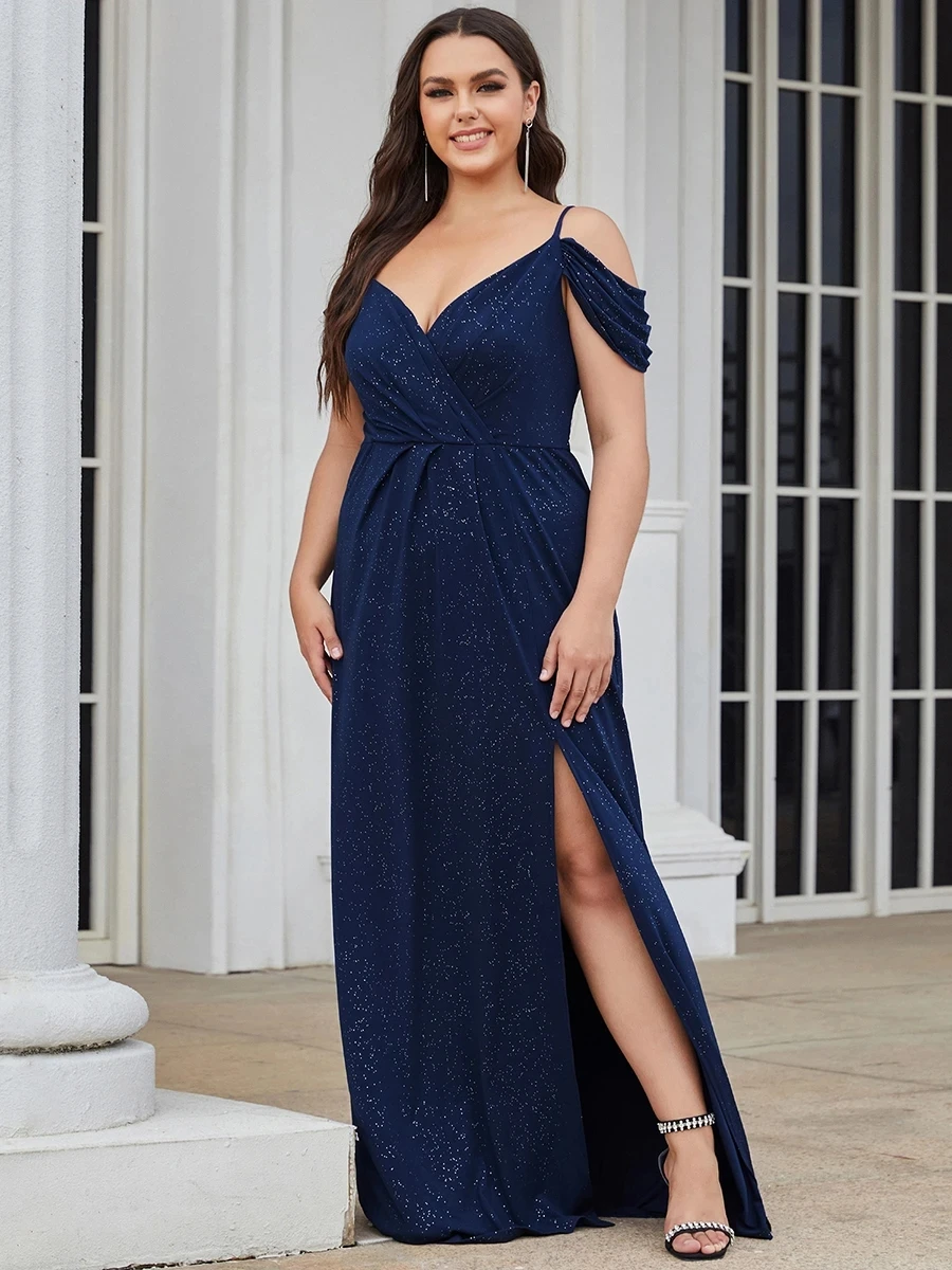 Plus Size Prom Dress Deep Slit V Neck Sequins Spaghetti Strap Long Ever Pretty 2022 Evening Dresses With Split Vestidos De Gala
Plus Size Prom Dress Deep Slit V Neck Sequins Spaghetti Strap Long Ever Pretty 2022 Evening Dresses With Split Vestidos De Gala