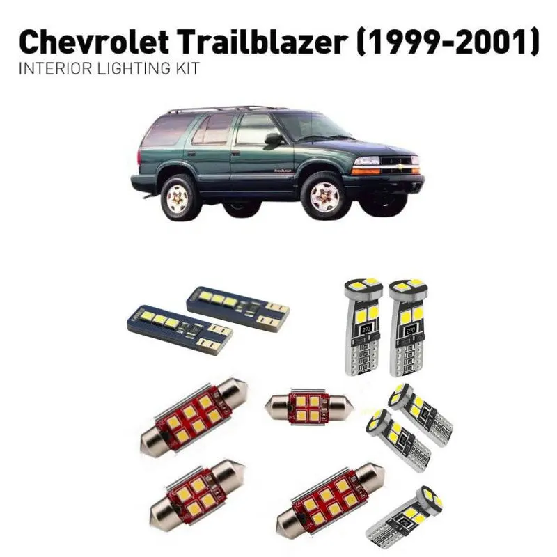 For Chevrolet trailblazer 1999 2000 2001 10pc White Canbus Car LED Bulb Reading Ceiling Map Light Interior Kit Door Lamp
For Chevrolet trailblazer 1999 2000 2001 10pc White Canbus Car LED Bulb Reading Ceiling Map Light Interior Kit Door Lamp