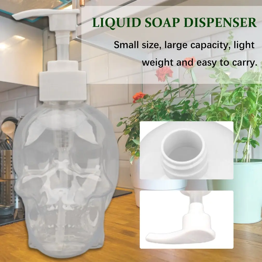 Creative Skull Bathroom Liquid Soap Dispenser 350ml Hand Soap Bottle Disinfectant Press Jar Shower Gel Shampoo Fillable Bottle
Creative Skull Bathroom Liquid Soap Dispenser 350ml Hand Soap Bottle Disinfectant Press Jar Shower Gel Shampoo Fillable Bottle