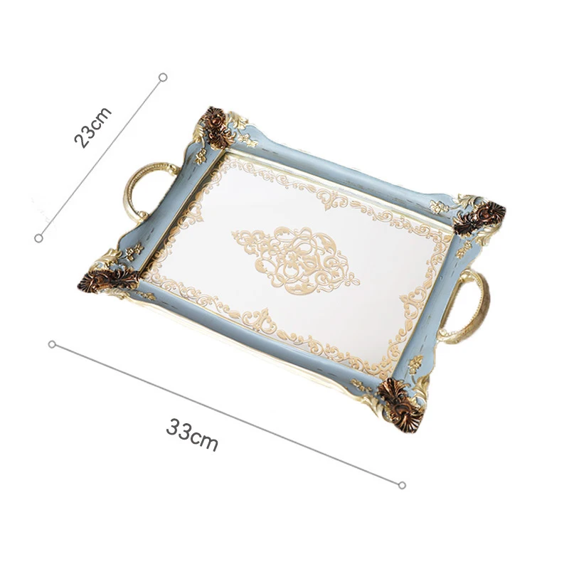 FRENCH ART RETRO GOLDEN GLASS RESIN MIRROR TRAY HOME BATHROOM SKIN CARE PRODUCTS JEWELRY FOOD STORAGE TRAY RETRO HOME DECORATION
FRENCH ART RETRO GOLDEN GLASS RESIN MIRROR TRAY HOME BATHROOM SKIN CARE PRODUCTS JEWELRY FOOD STORAGE TRAY RETRO HOME DECORATION