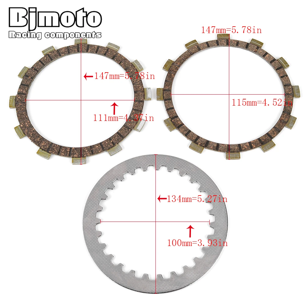 Motorcycle Clutch Friction Plates Kit FOR Yamaha SRV250 Renaissa 1992-97 XV125S Virago 125 1997-2000 XVS125 Drag Star 2000-2004
Motorcycle Clutch Friction Plates Kit FOR Yamaha SRV250 Renaissa 1992-97 XV125S Virago 125 1997-2000 XVS125 Drag Star 2000-2004