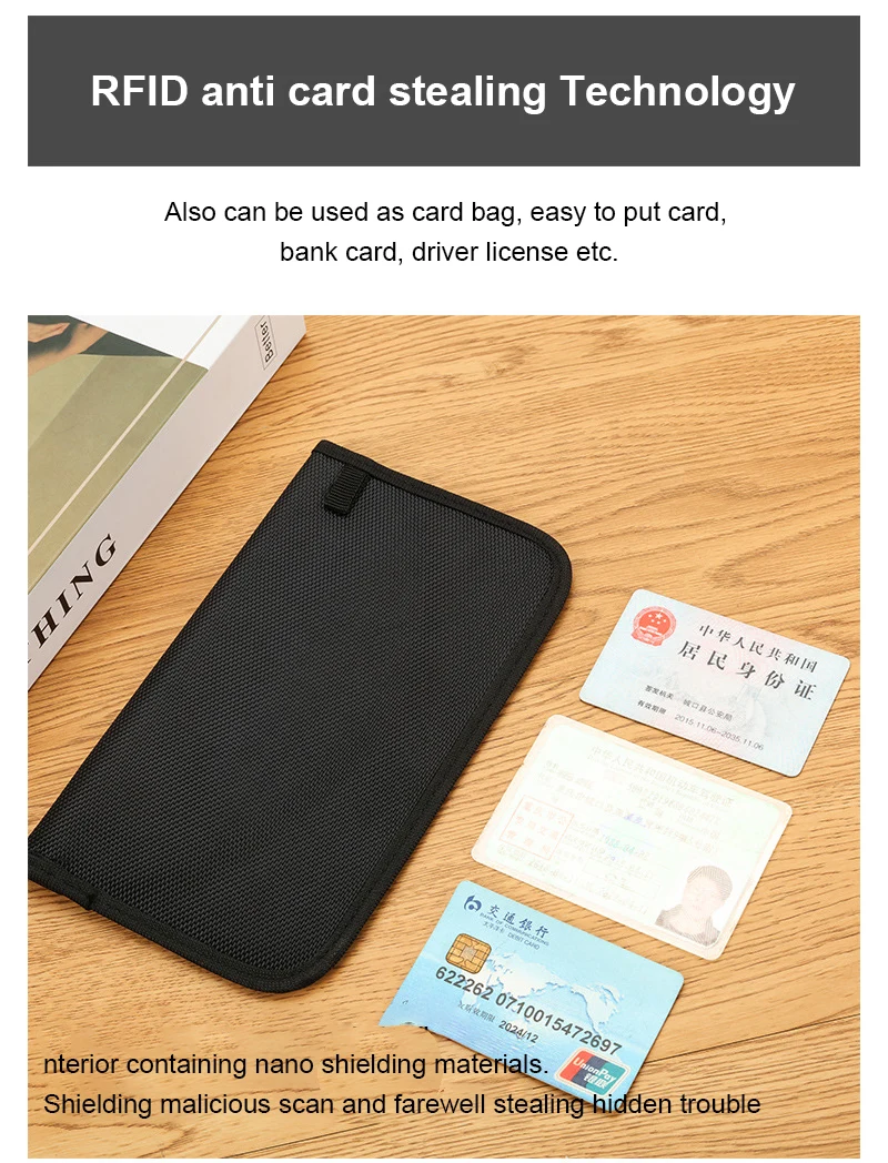 Signal Blocker Bag Car Keys Radiation Protection Cell Phone RFID Shielding Key Credit Card Bag Organizer Anti-Theft GPS Blocking
Signal Blocker Bag Car Keys Radiation Protection Cell Phone RFID Shielding Key Credit Card Bag Organizer Anti-Theft GPS Blocking