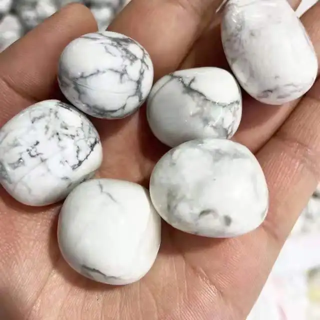 17mm-22mm Natural Polished Quartz howlite Tumbled Healing Crystal Stone for feng Shui 10PC
17mm-22mm Natural Polished Quartz howlite Tumbled Healing Crystal Stone for feng Shui 10PC