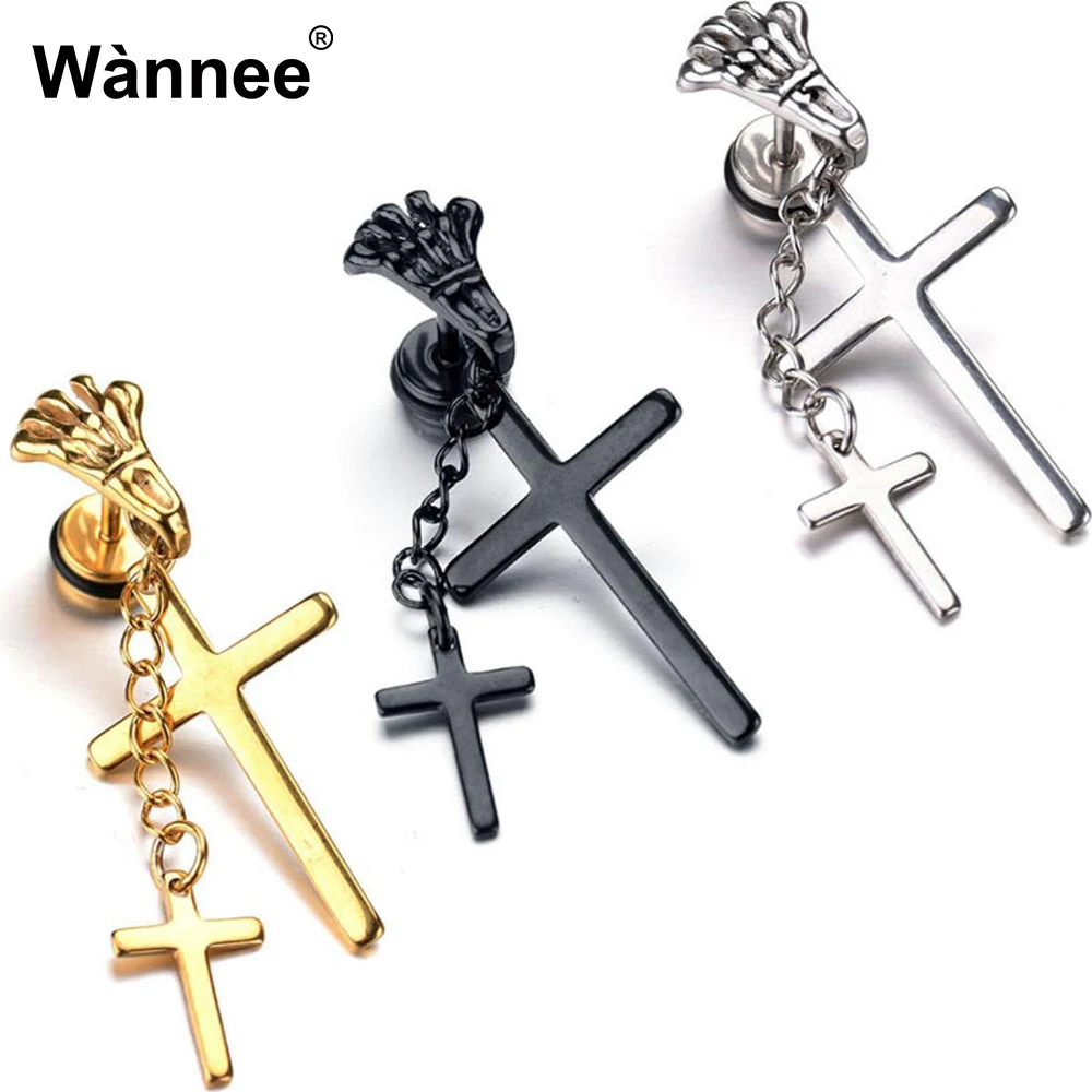 Dropshipping Hot New Style Earrings Stainless Steel Double Cross Earrings for Fashion Men
Dropshipping Hot New Style Earrings Stainless Steel Double Cross Earrings for Fashion Men